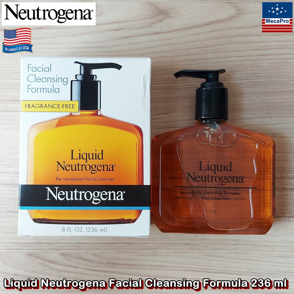 Neutrogena® Liquid Neutrogena Facial Cleansing Formula 236 ml นูโทรจิน่า สบู่เหลวสูตรอ่อนโยน เจลล้าง