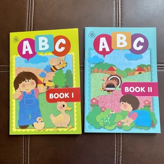 หนังสือหัดอ่าน ABC Book I Book II ตัวพิพม์และตัวเขียน