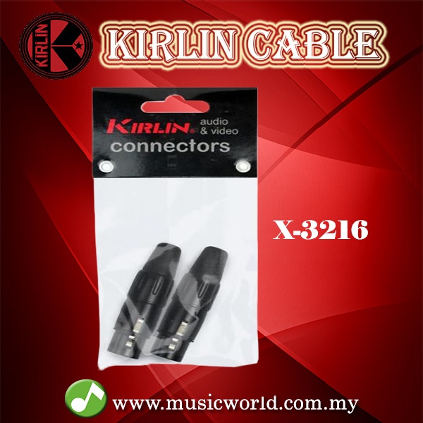 Kirlin X-3216 XLR หญิงเชื่อมต่อไมโครโฟนอะแดปเตอร์คู่