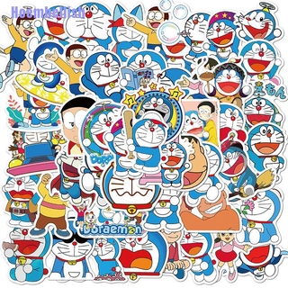 Doraemon Hoe&gt; สติกเกอร์ DORAEMON สําหรับติดตกแต่งรถจักรยานยนต์ แล็ปท็อป 50 ชิ้น