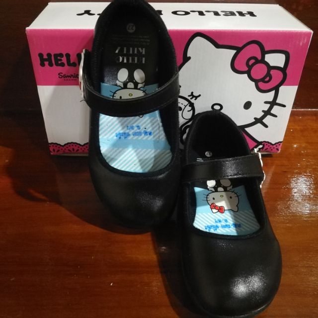 รองเท้านักเรียน​ Hello kitty Sanrio แท้​ แบบเมจิกเทป​มข