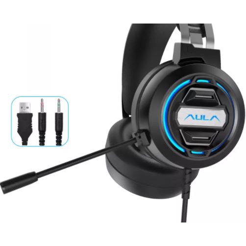 หูฟังคอม HEADSET (2.0) AULA S603 (BLACK)