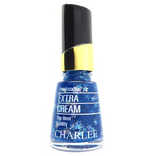 Charlee Nail Polish ยาทาเล็บชาลี 15 ml. สีกากเพชร (รูปดาว) เบอร์ 129