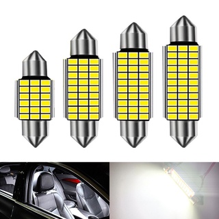 Festoon 3014 SMD หลอดไฟ LED สว่างมาก C5W C10W ติดป้ายทะเบียนรถยนต์ ไฟอ่านหนังสือภายใน