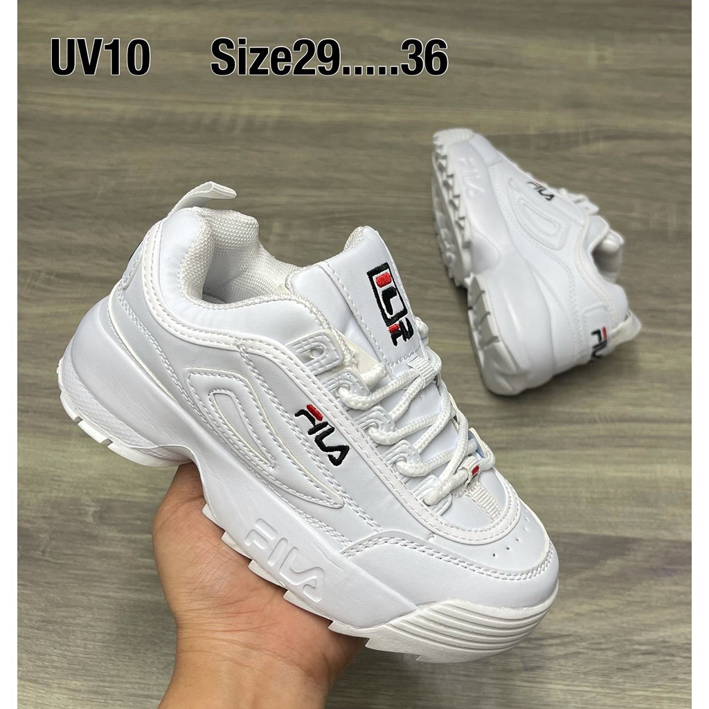 รองเท้าเด็กFila Kid (sz;29-36) รองเท้าผ้าใบเด็ก ใส่ได้ทั้งเด็กผู้ชาย/ผู้หญิง ใส่เที่ยว ใส่สบาย กระชั