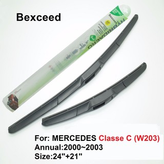 24"+21" Car Windshield Hybrid rubber wipers blade for MERCEDES Classe C (w203)