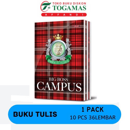 BIG BOSS EB 36 เคาน์เตอร์โน้ตบุ๊ก 10 เล่ม 1 แพ็ค // BIG BOSS SIDU SINAR DUNIA