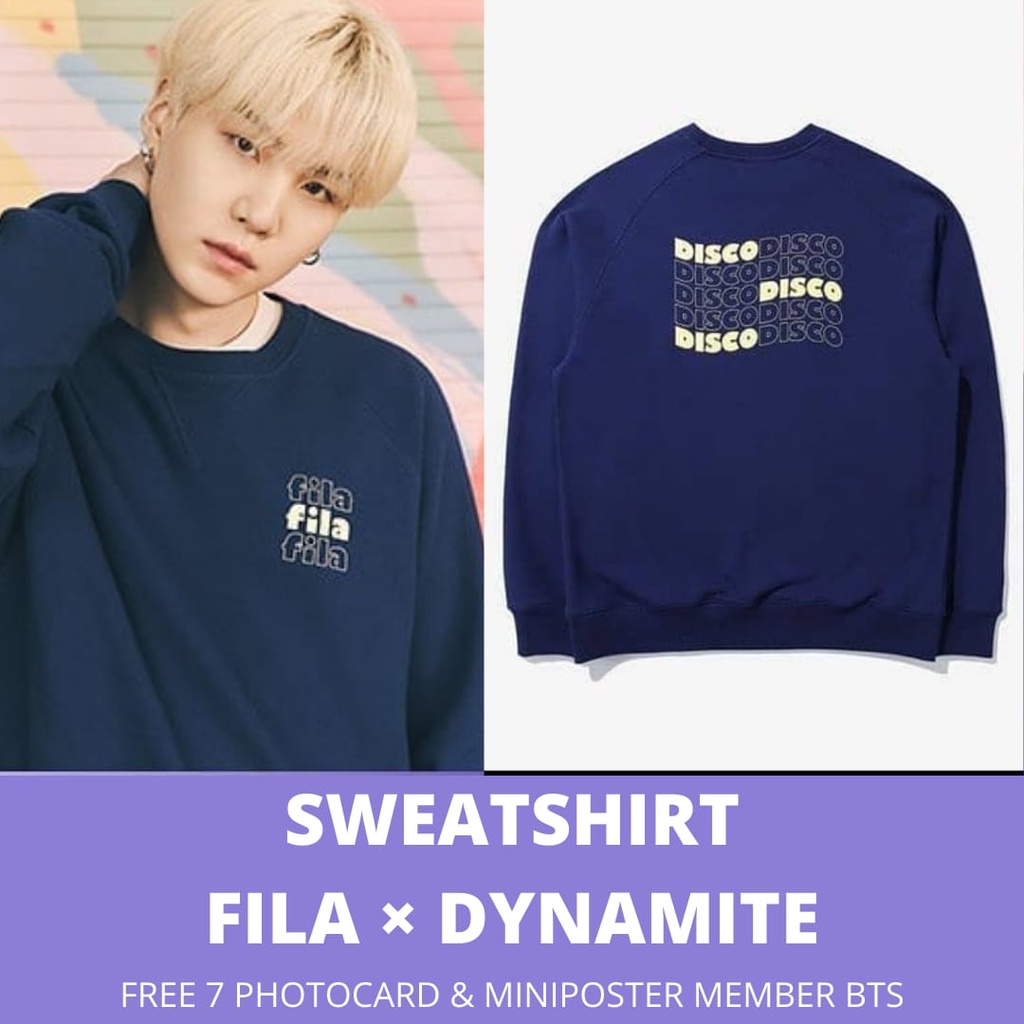 เสื้อสเวตเตอร์ SUGA DYNAMITE DISCO / FILA X BTS / PLAIN SWETER