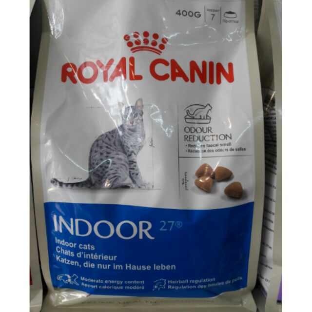 อาหารแมว RoyalCanin Indoor แมวเลี้ยงในบ้าน 400g
