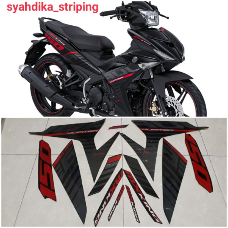 YAMAHA JUPITER MX KING 150 2015 2016 BLACK ORIGINAL BODY STRIPING STICKER