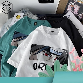 นารูโตะผู้ชายเสื้อยืด 2020 เทรนด์ใหม่แขนสั้นร่างกายน้ำแบรนด์นักเรียนป่าเสื้อผ้าครึ่งแขน