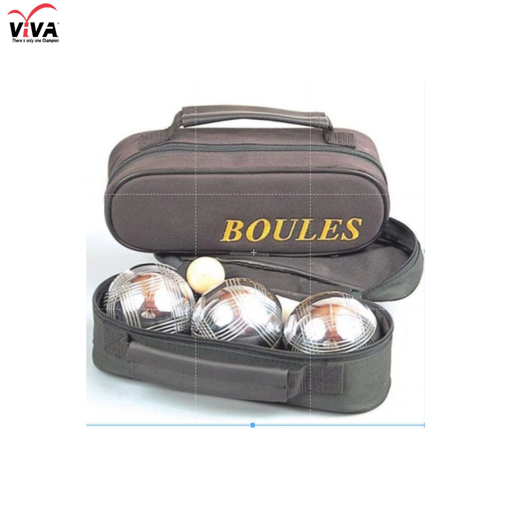VIVA ลูกเปตองพร้อมกระเป๋า รุ่น BOULES  (1ชุด3ลูก)