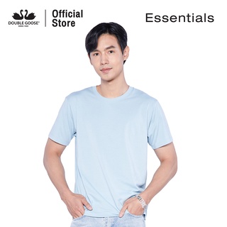 ห่านคู่ เสื้อยืดคอกลมสีฟ้า รุ่น Essential