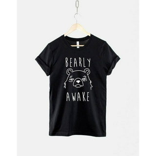 เสื้อยืด พิมพ์ลาย Bearly Awake - Bear Sleeping Always สําหรับผู้ชาย
