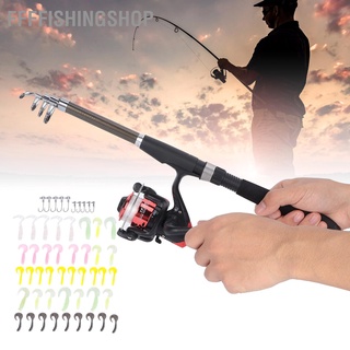 [ffffishingshop] ชุดอุปกรณ์เสริมคันเบ็ดตกปลาแบบยืดสไลด์ได้พร้อมกระเป๋า