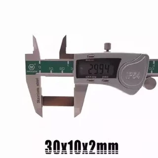 10ชิ้น แม่เหล็กแรงสูง 30*10*2มิล สี่เหลี่ยม 30*10*2mm แม่เหล็กนีโอไดเมียม 30x10x2mm แม่เหล็ก Magnet Neodymium 30x10x2มิล
