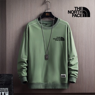 เสื้อกันหนาว แบบสวมหัว ลาย The North Face panjang baru lelaki baju bawah leherpusing lelaki แฟชั่นสําหรับผู้ชาย และผู้หญิง