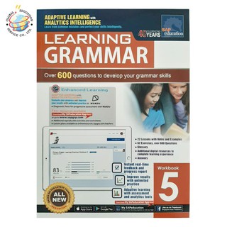 Global Education  หนังสือแบบฝึกหัดแกรมม่า ป.5 Learning+ English Grammar Workbook 5 + NUADU