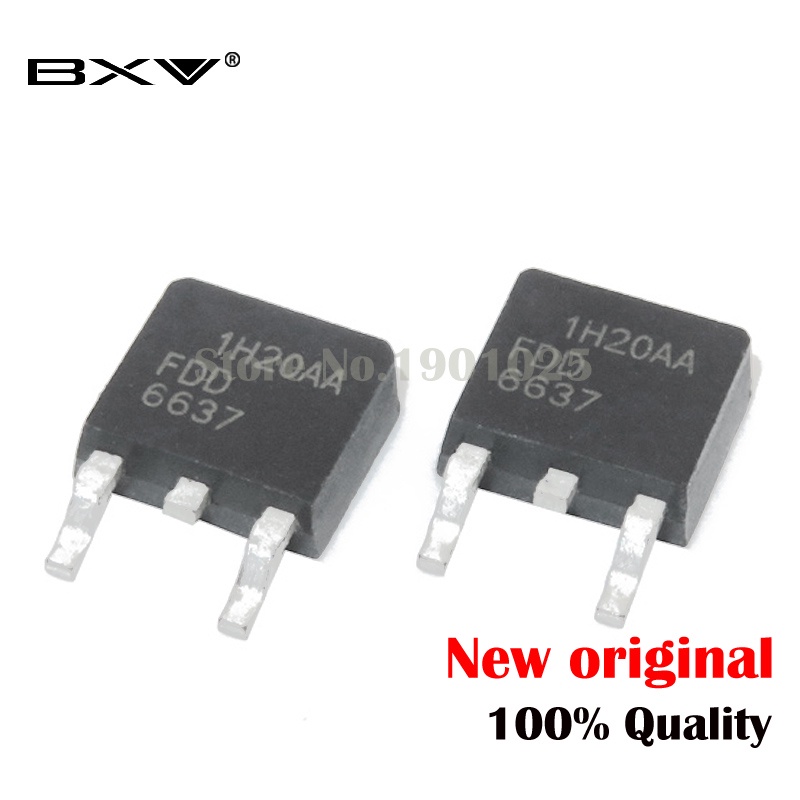 10 ชิ้น FDD6637 TO-252 6637 TO252 ส่วนประกอบอิเล็กทรอนิกส์