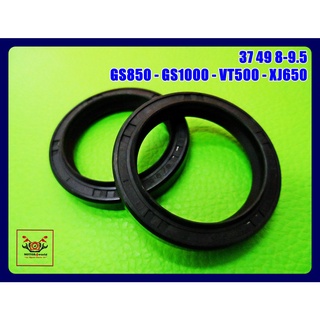 BMW GS850 GS1000 VT500 XJ650 FRONT SHOCK SEAL (37 49 8-9.5) SET (1 PAIR) // ซีลโช๊คหน้า 37 49 8-9.5 (1 คู่)