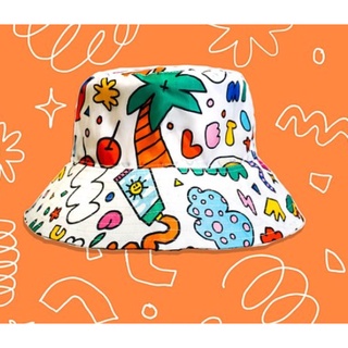 DOODLES BUCKET HATลายการ์ตูน