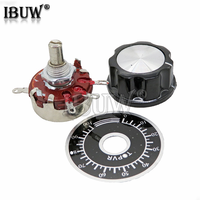 1 ชุด (MF-A03 + WHT118 + 0-100) WTH118 DIY ชุดอะไหล่ 2W 1A Potentiometer 1K 2.2K 4.7K 10K 22K 47K 10