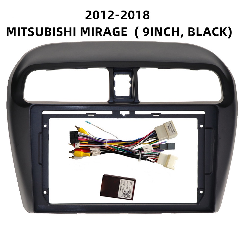 อะแดปเตอร์กรอบรถยนต์ สําหรับ Mitsubishi Mirage Attrage Spacestar 2012-2018 Android Radio Dask