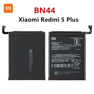 Xiao Mi ต้นฉบับ100% BN44 4000MAh แบตเตอรี่สำหรับ Xiaomi Redmi 5 Plus BN44โทรศัพท์คุณภาพสูงเปลี่ยนแบตเตอรี่