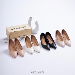 รองเท้าคัทชูส้นสูง 3 นิ้ว Size 36-41 ปลาย ทรงสวย ใส่สบาย  SHOESNITA พร้อมส่ง