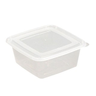 กล่องไมโครเวฟจัตุรัส 450 มล. (25 ชิ้น)/Aero Square Microwave Box 450 ml. (25 pieces)