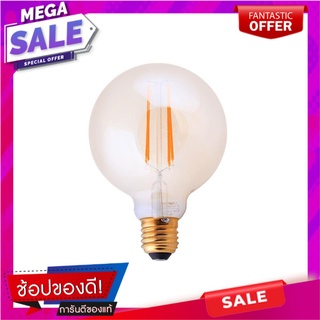 หลอด LED LAMPTAN VINTAGE GLOBE 4 วัตต์ WARMWHITE E27 หลอดไฟ LED LED FILAMENT BULB LAMPTAN VINTAGE GLOBE 4W WARMWHITE E27