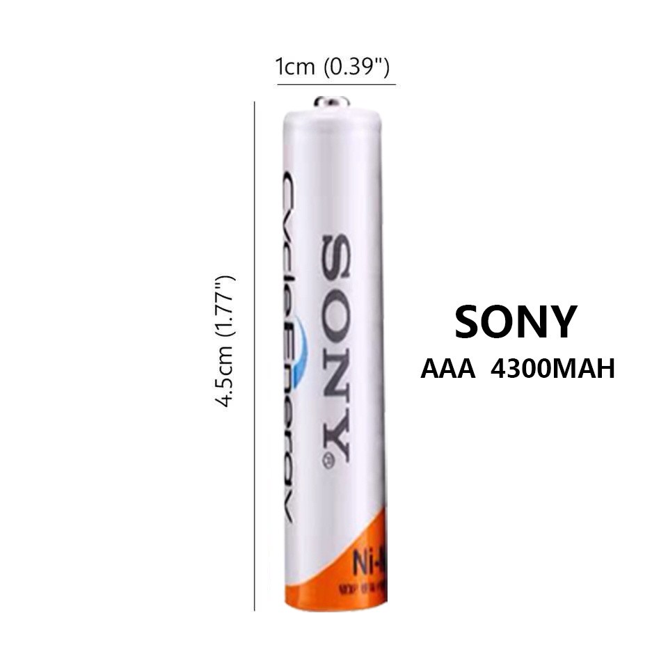 Sony ถ่านชาร์จ AAA 4300 mAh NIMH Rechargeable Battery 6 ก้อน