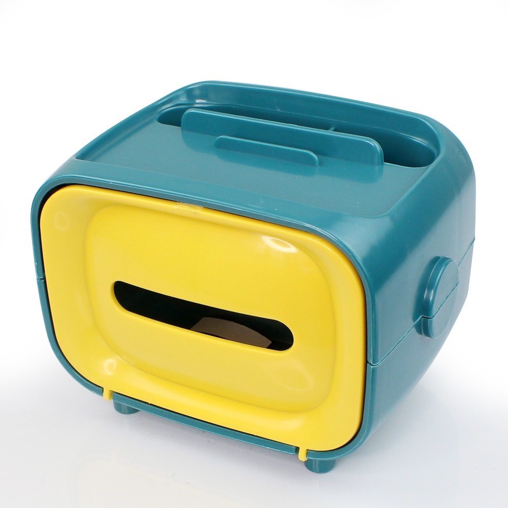 กล่องทิชชู่ กล่องใส่ทิชชู่ (วางโทรศัพท์ได้) รุ่น Tissue-box-mobile-holder-pencil-pen-stationary-00a-