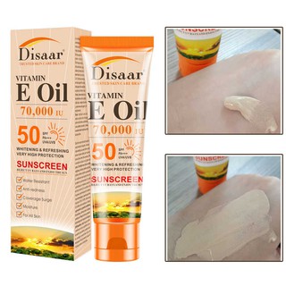 *ส่งจากไทย*Disaar Vitamin E Face ครีมกันแดด Body Facial Sunblock Skin Moisturizing ล็อคกันน้ำ Whitening SPF50 PA +++