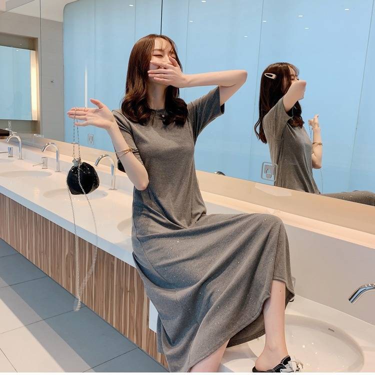 LGfashion เดรสสีพื้นแต่งวิ้งค์ เพิ่มความวิบวับออร่าในตัวคุณ มี 4 สีให้เลือกเลยจ้าา ใส่ได้ทุกวัน