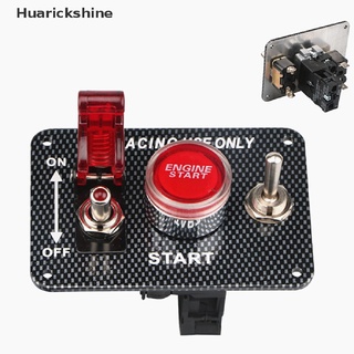 [Huarickshine] สวิตช์ปุ่มสตาร์ทเครื่องยนต์ 22 มม. 12V 24V สําหรับรถยนต์