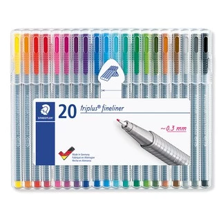 ชุดปากกาหัวเข็ม Staedtler รุ่น triplus fineliner 334-SB20 ชุด 20 สี