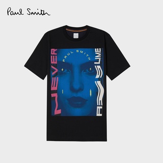 เสื้อยืดคอกลม ผ้าฝ้าย พิมพ์ลาย Paul Smith แฟชั่นสําหรับผู้ชาย