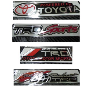 สติ๊กเกอร์เทเรซิ่นนูนอย่างดี TOYOTA TRD SPORTS HILUX VIGO sport ติดรถ แต่งรถ โตโยต้า ทีอาร์ดี วีโก้ ทุกรุ่น sticker