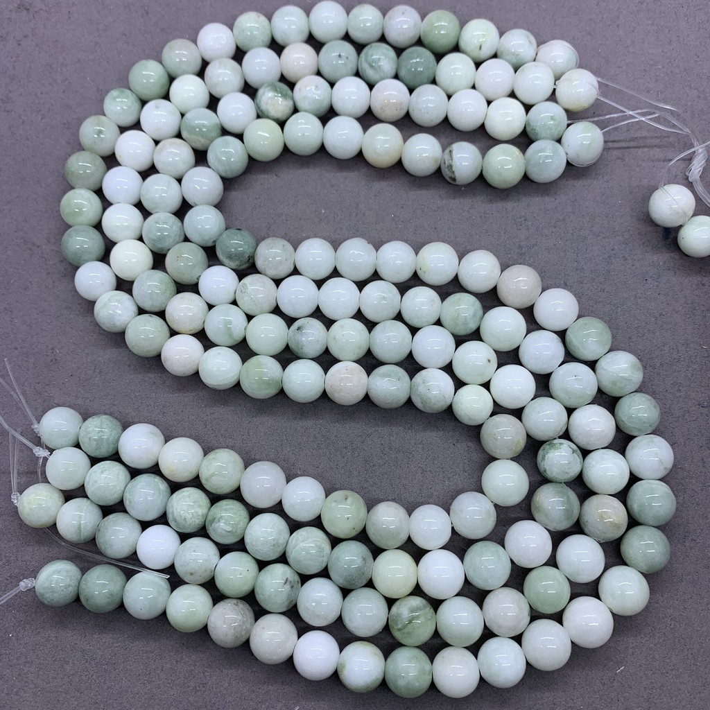 ลูกปัดหินหยก Chalcedony ทรงกลม ขนาด 4-16 มม. DIY ขายส่ง - รูปที่ 3