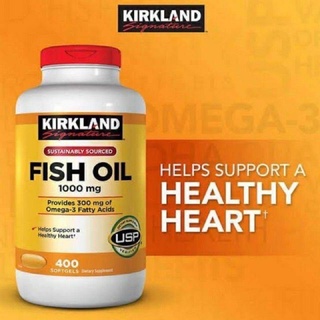 KIRKLAND Fish Oil 1000mg 400เม็ด