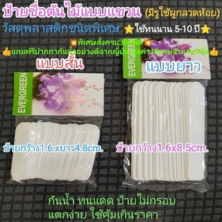 ป้ายชื่อต้นไม้กันน้ำ100ชิ้น(ป้ายอ่อน)👍โดนแดดไม่กรอบแตกง่ายใช้ทนนาน5ปี-10ปีวัสดุพลาสติกเหนียว⭐สวนที่ชอบป้ายใช้งานทนๆแนะนำ