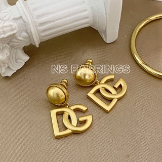 NS.EARRINGS | NS472 - Drop earrings with DG logo