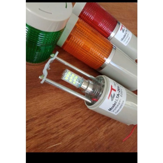 ทาวเวอร์ไลท์ 1ชั้น LTA-205-1T 24V/220VAC(แพ็ค1ตัว)ไฟแสดงสถานะเครื่องจักร(แบบไฟติดค้าง) มี3สี เขียว,เหลือง,แดง