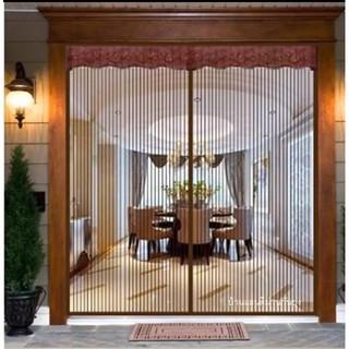 ผ้าม่านกันยุง ขนาดใหญ่พิเศษ กว้าง 120-220*210 ซม. ลายเส้นตรง…