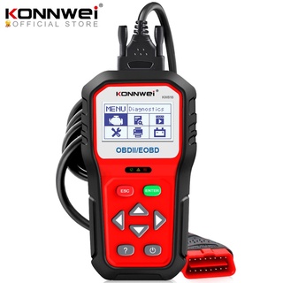 Obd KONNWEI KW818 เครื่องสแกนเนอร์วินิจฉัยรถยนต์ OBDII ODB2 EOBD 12V