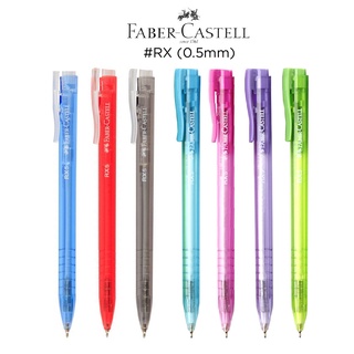 ปากกาลูกลื่น 0.5 มม. หมึกสีน้ำเงิน Faber-Castell RX5 ปากกา Ballpoint Pen ปากกาน้ำเงิน ปากกาดำ ปากกาแดง  [S24]
