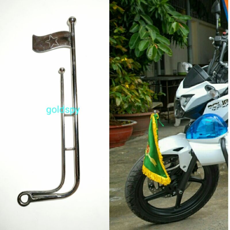 เสาธงติดหน้ารถมอเตอร์ไซด์-เสาธง(ราคา1ชิ้น)
