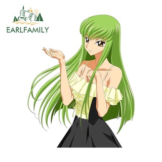 Earlfamily สติกเกอร์ ลายการ์ตูน Code Geass สําหรับติดตกแต่งกระจกรถยนต์ รถจักรยานยนต์ 13 ซม. x 10.5 ซม.