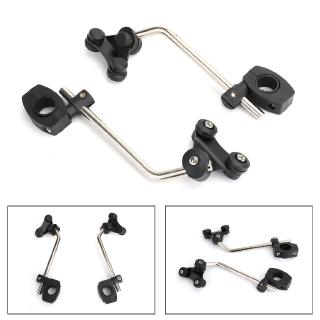 Areyourshop ขาจับชิวหน้า ขาจับชิวหน้า Universal รถมอเตอร์ไซค์ windscreen Bracket 7/8 "22mm Standard Handlebar windshield Mount CLAMP